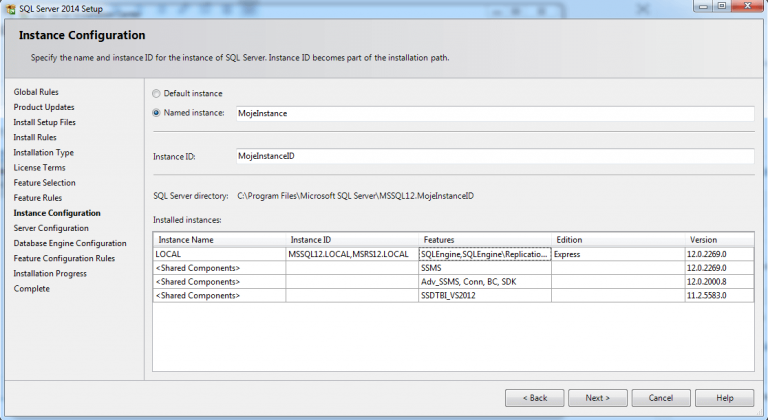 SQL Server Express 2014 Installation Step by Step | Jan Zedníček