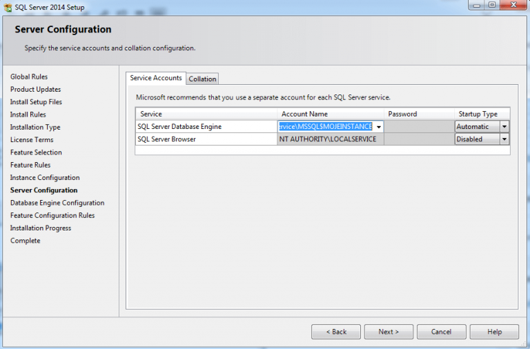 SQL Server Express 2014 Installation Step by Step | Jan Zedníček